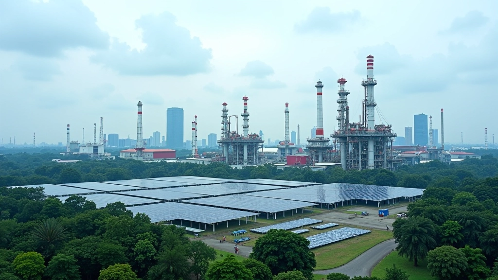 Malaysia energy infrastructure and renewable solar panels